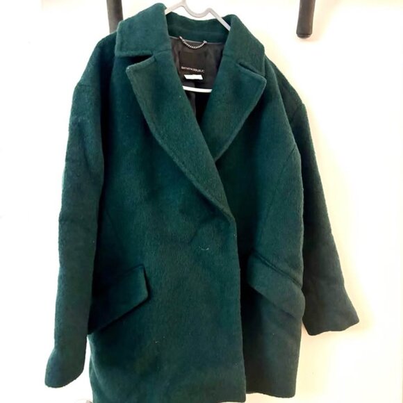 Emerald Green Banana Republic Wool Coat - Picture 3 of 4